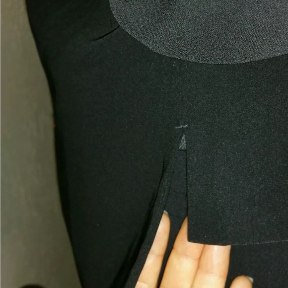 EILEEN FISHER BLACK TROPICAL SUITING WITH ECO POLY RNDNK STRGHT JKT  8 NEW $358 - Picture 7 of 11